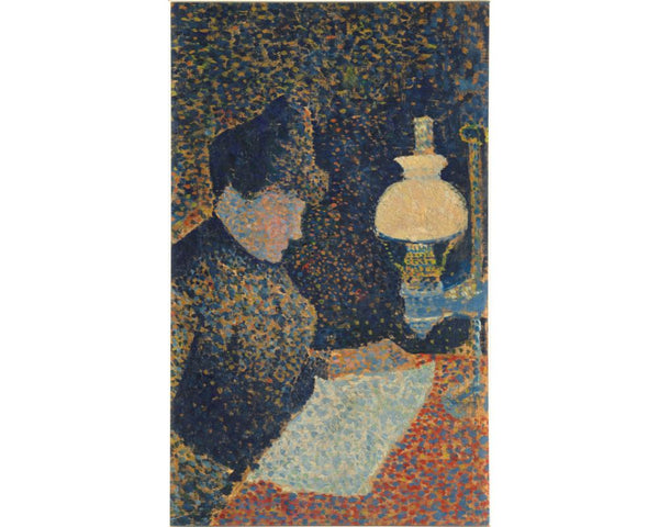 Woman by a lamp, 1890 