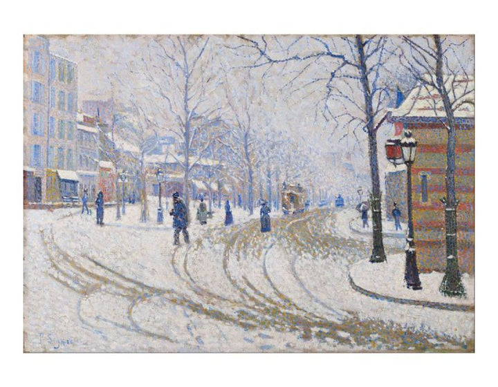 Le Boulevard De Clichy La Neige 