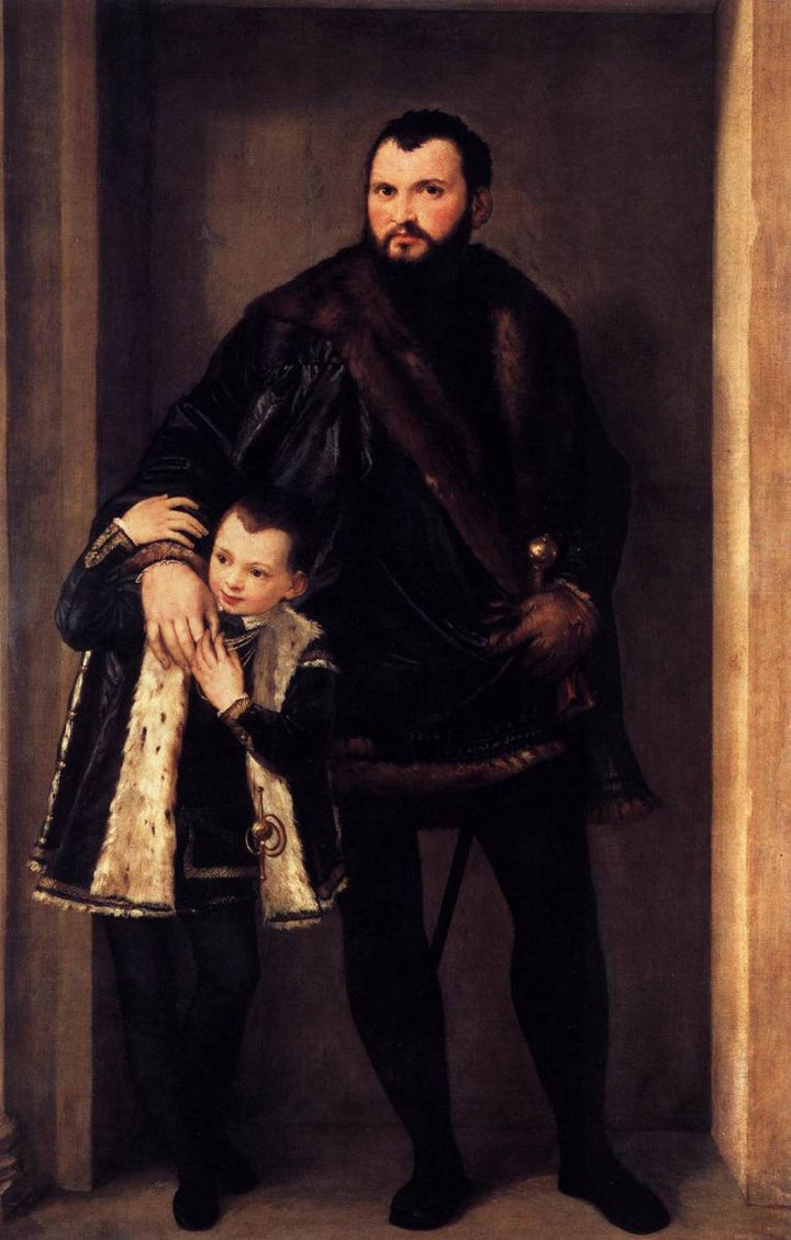 Portrait of Count Giuseppe da Porto with his Son Adriano 