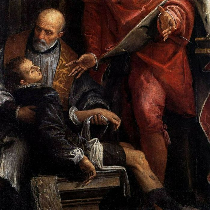 Conversion of St Pantaleon (detail) 