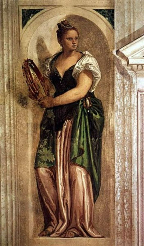 Woman Playing Tambourine 