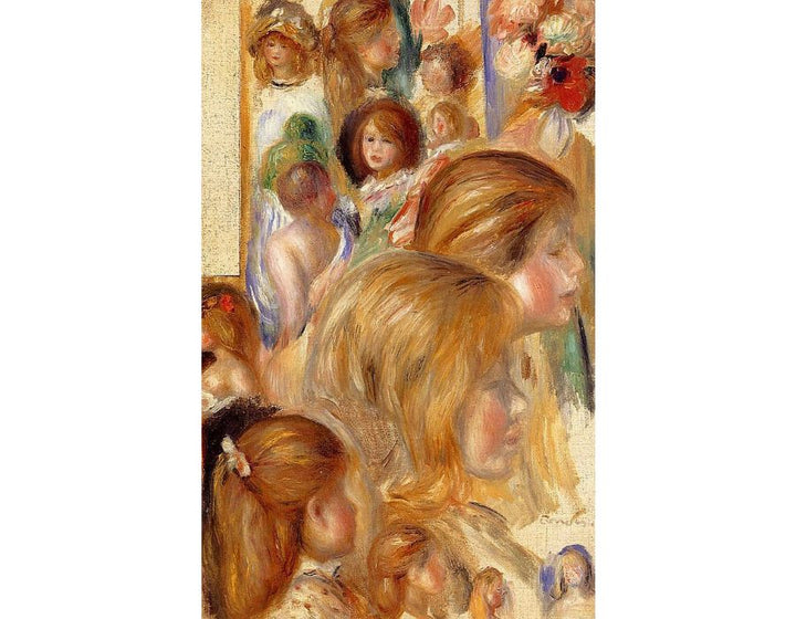 Children's Heads Painting by Pierre Auguste Renoir