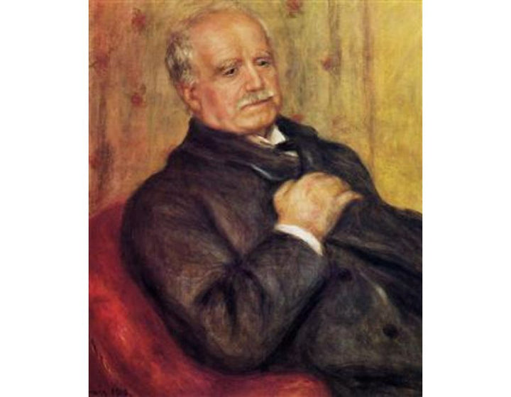 Paul Durand Ruel Painting by Pierre Auguste Renoir