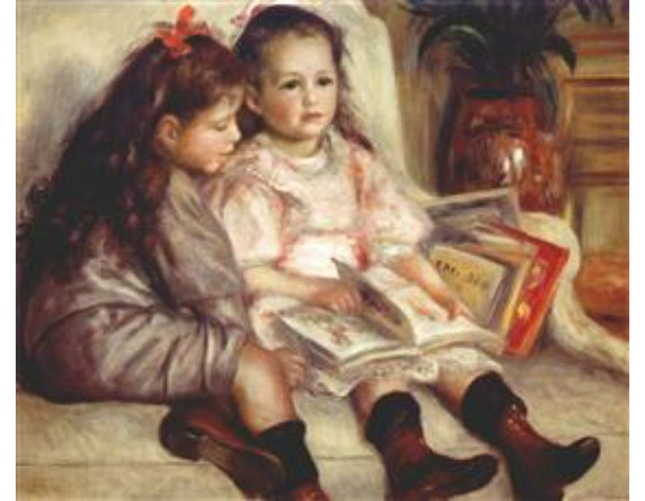 Portraits Of Two Children Painting