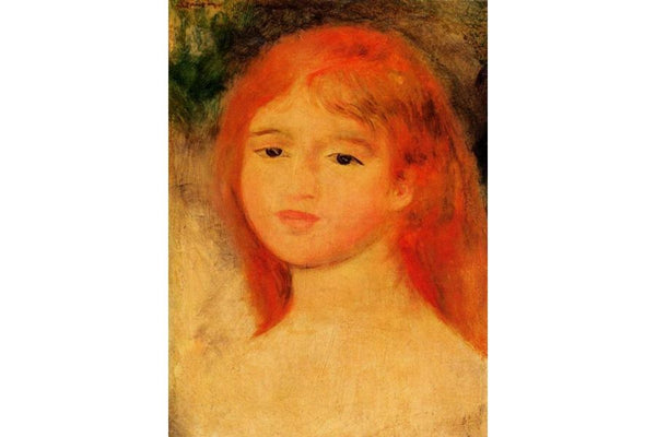 Girl With Auburn Hair Painting by Pierre Auguste Renoir