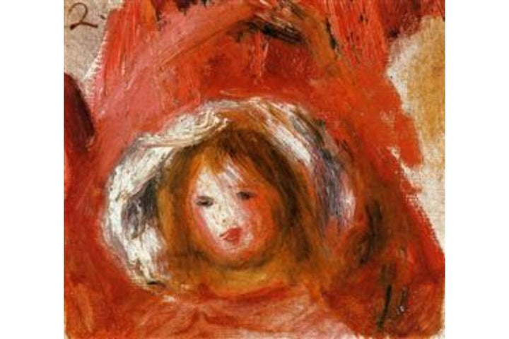 Girl With Hat Painting by Pierre Auguste Renoir