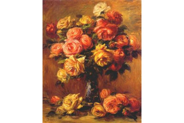 Roses in a Vase 3 Painting by Pierre Auguste Renoir