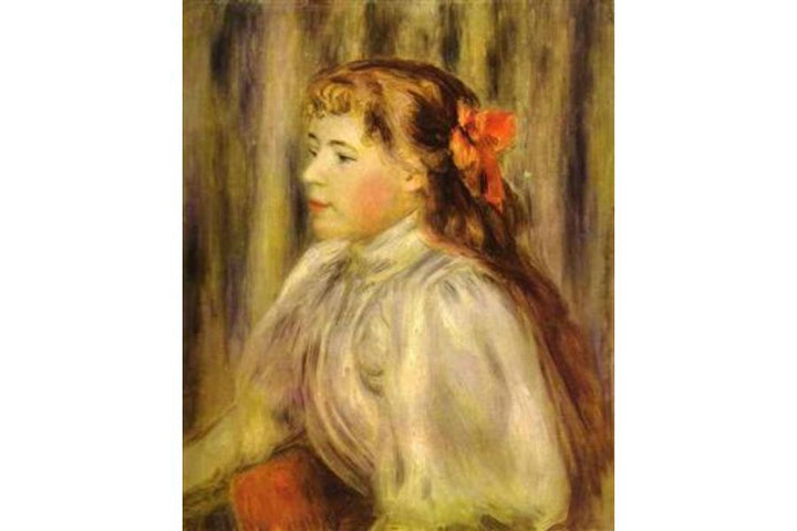 Portrait of a Girl Painting by Pierre Auguste Renoir