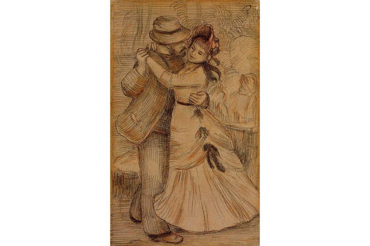 Dance in the Country 2 Painting by Pierre Auguste Renoir