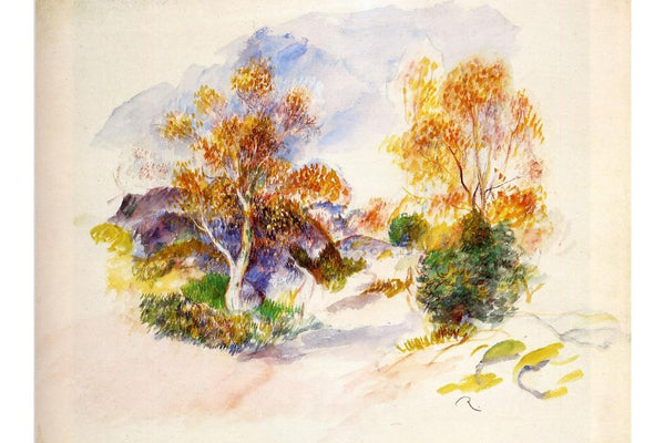 Landscape with Trees 2 Painting by Pierre Auguste Renoir