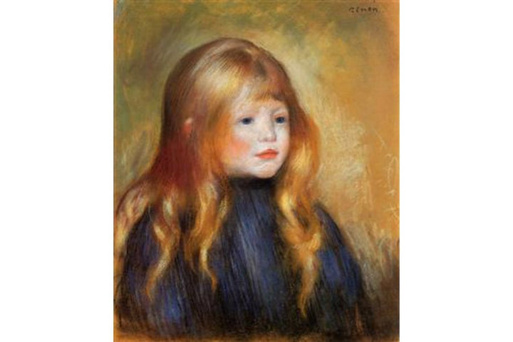 Head Of A Child Aka Edmond Renoir Painting by Pierre Auguste Renoir