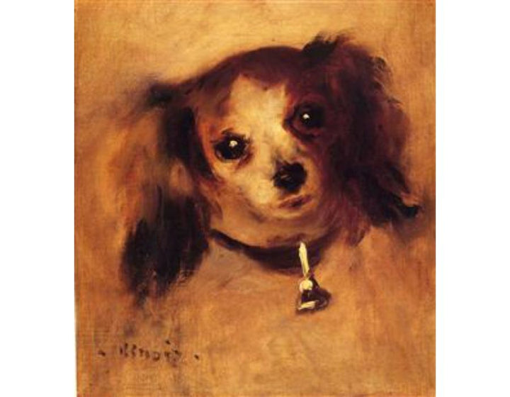 Head Of A Dog Painting by Pierre Auguste Renoir