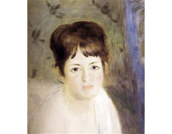 Head Of A Woman Painting by Pierre Auguste Renoir