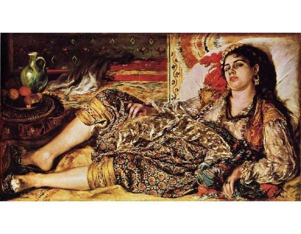 Odalisque (Woman of Algiers) Painting by Pierre Auguste Renoir