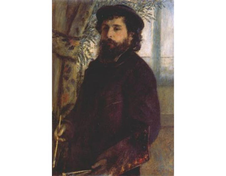 Portrait of Claude Monet Painting by Pierre Auguste Renoir