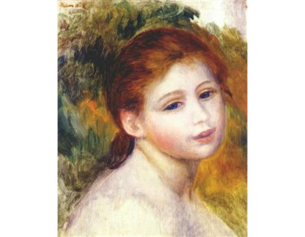 Head Of A Woman3 Painting by Pierre Auguste Renoir