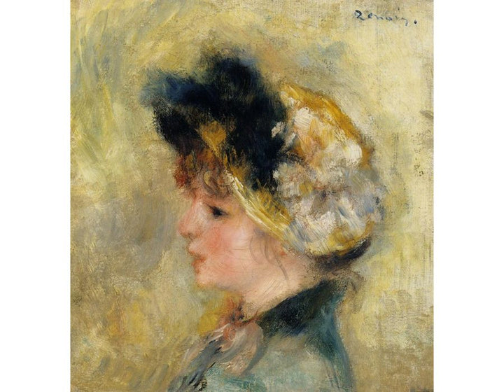 Head Of A Young Girl Painting by Pierre Auguste Renoir