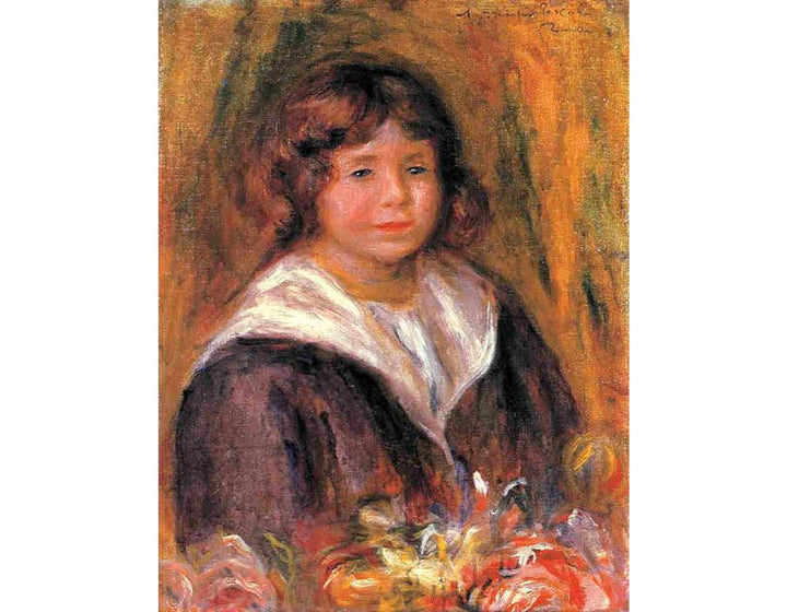 Portrait Of A Boy (Jean Pascalis) Painting by Pierre Auguste Renoir