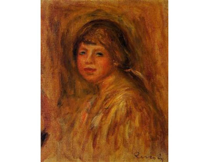 Head Of A Young Woman6 Painting by Pierre Auguste Renoir