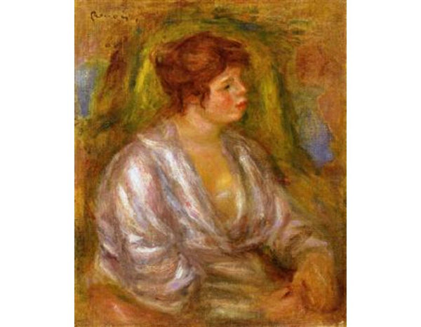 Portrait Of A Woman2 Painting  by Pierre Auguste Renoir