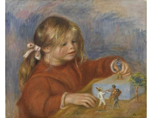 Claude Renoir Playing Painting