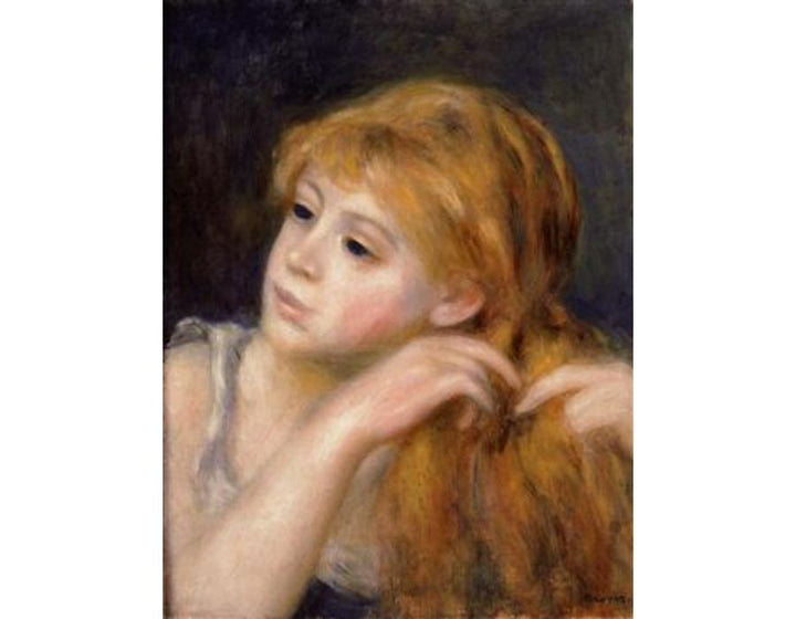 Head Of A Young Woman9 Painting by Pierre Auguste Renoir