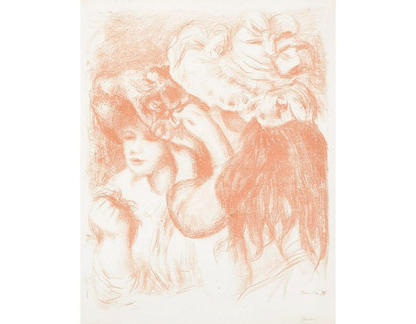 Le Chapeau Epingle 1ere Planche Painting by Pierre Auguste Renoir