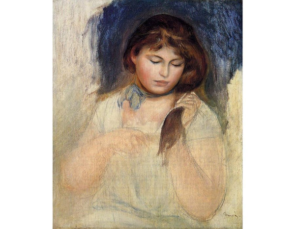 Head Of Gabrielle Painting by Pierre Auguste Renoir