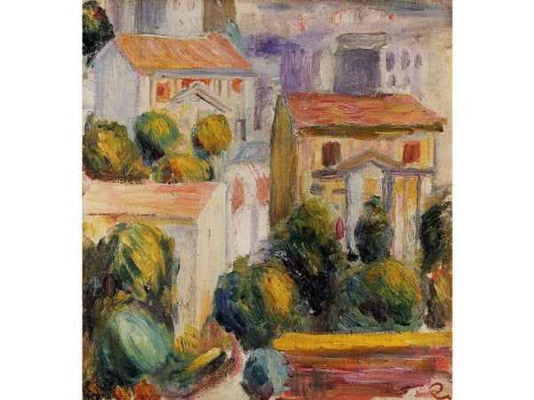 House At Cagnes Painting by Pierre Auguste Renoir