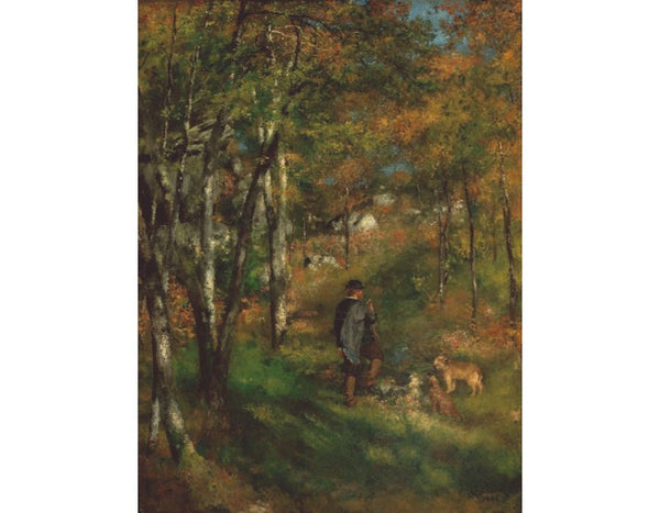 Jules Le Coeur in the Forest of Fontainebleau Painting