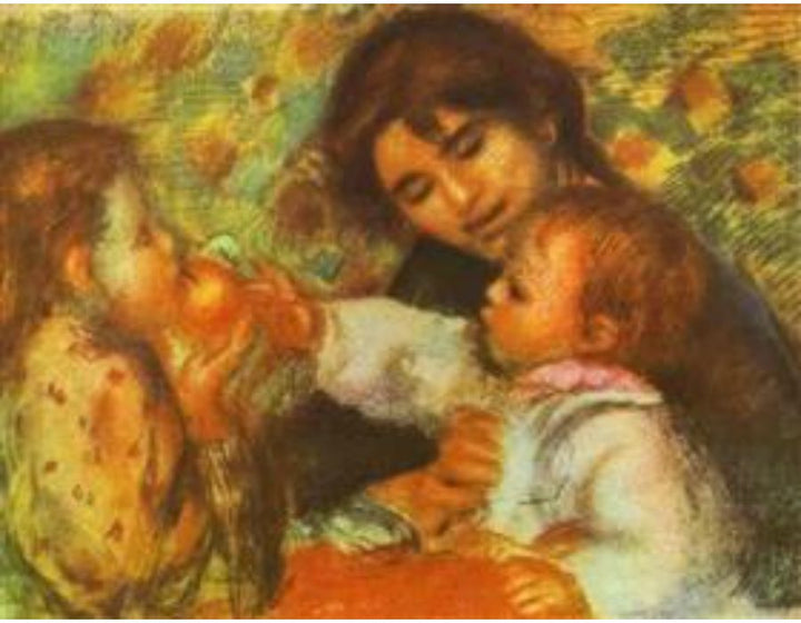 Gabrielle with Renoir's Children Painting