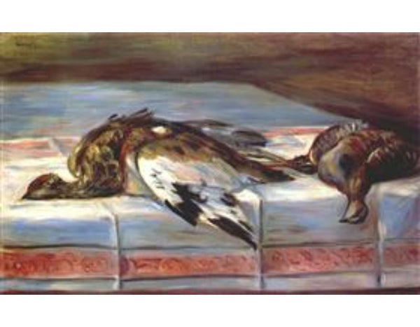 Still Life with Pheasant and Partridge Painting