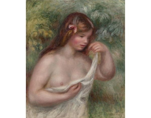 Jeune Femme Arrangeant Sa Chemise (Louise Benzel) Painting