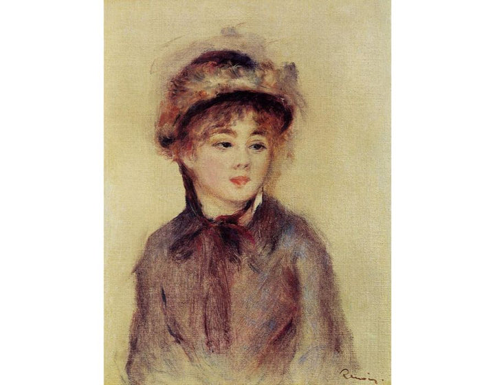 Bust Of A Woman Wearing A Hat Painting