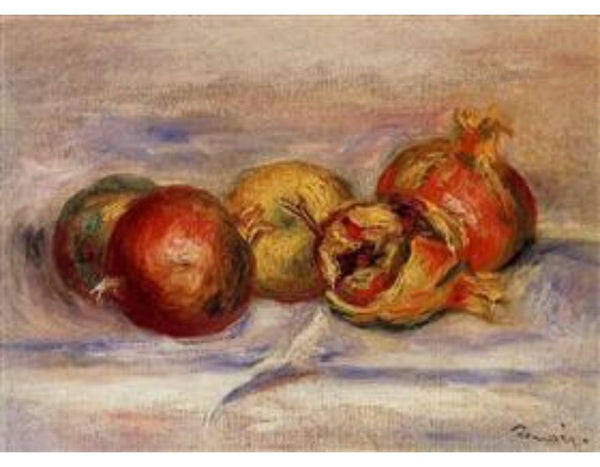 Three Pomegranates And Two Apples