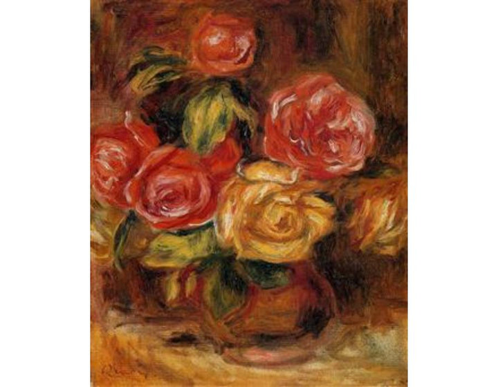 Roses In A Vase4 by Pierre Auguste Renoir