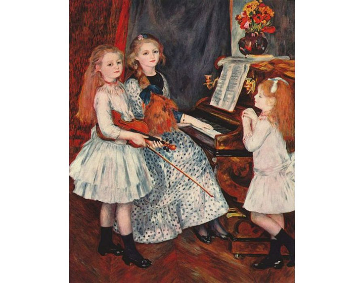 Portrait of the daughter of Catulle Mendes at the Piano by Pierre Auguste Renoir