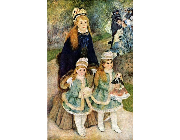 Madame Georges Charpentier and Her Children at park by Pierre Auguste Renoir