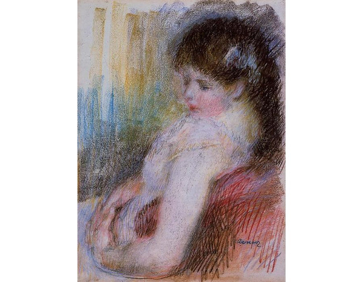 Seated Woman2 by Pierre Auguste Renoir