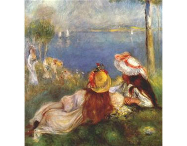 Girls on the seashore
 by Pierre Auguste Renoir