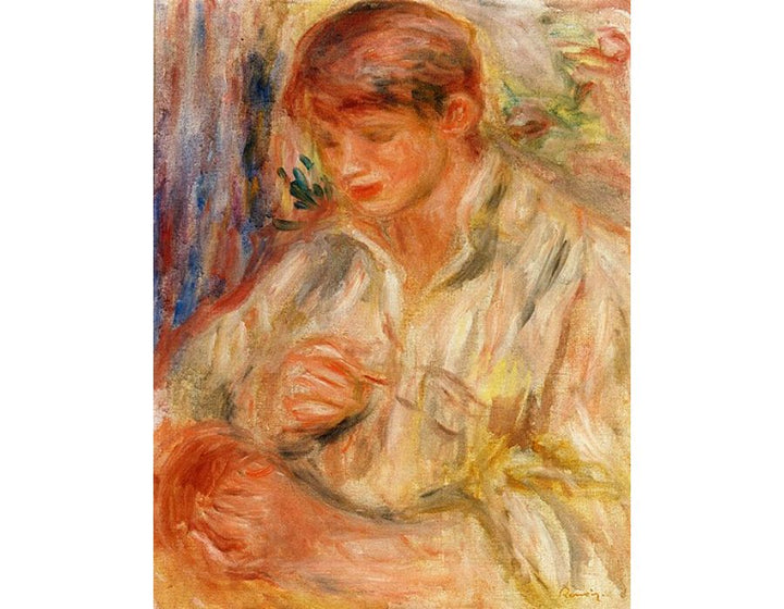 Claude Renoir Potting
 by Pierre Auguste Renoir