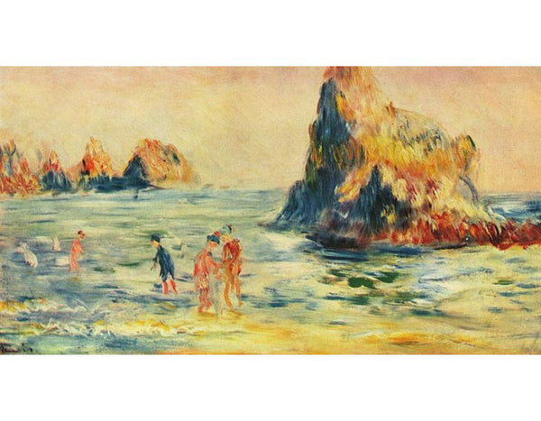 Rocks in Guernsey
 by Pierre Auguste Renoir