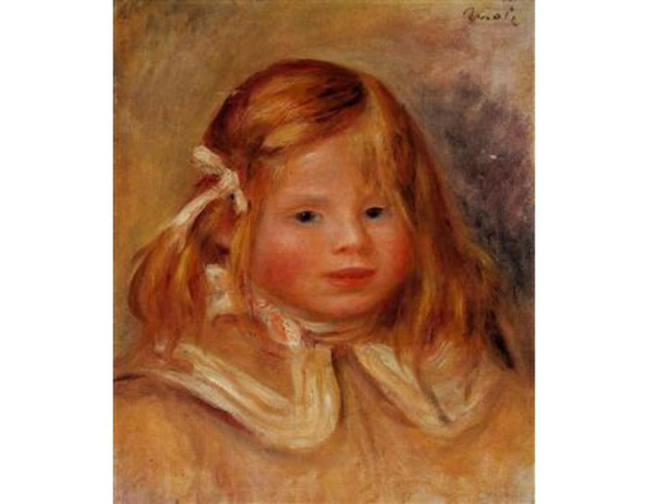 Coco In A Red Ribbon
 by Pierre Auguste Renoir