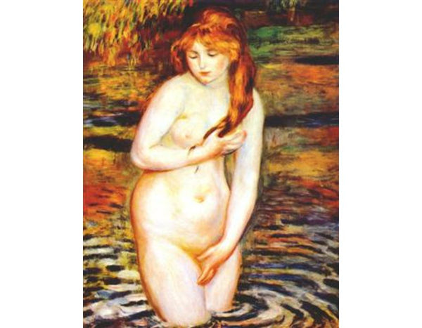 The Bather (After the Bath)
 by Pierre Auguste Renoir