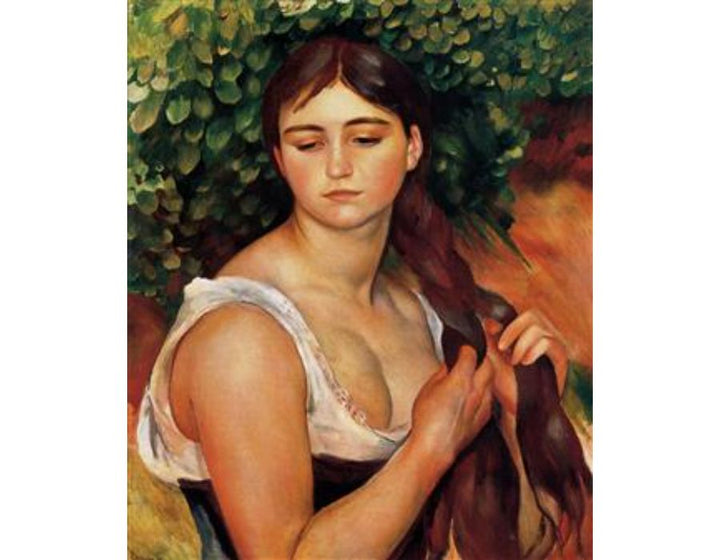 The Braid (Suzanne Valadon)
 by Pierre Auguste Renoir