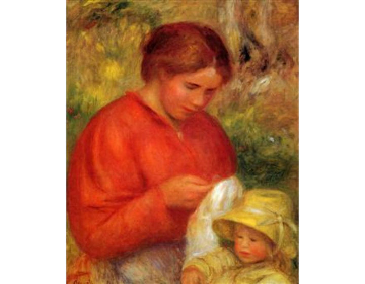 Woman And Child
 by Pierre Auguste Renoir