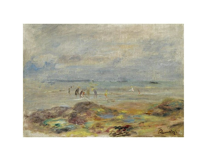 Rochers Avec Pecheurs De Crevettes by Pierre Auguste Renoir