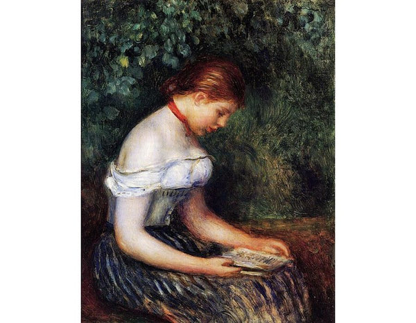 The Reader (Seated Young Woman) by Pierre Auguste Renoir