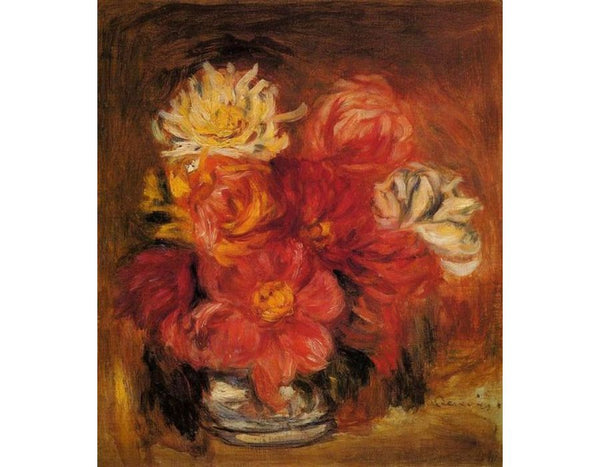 Dahlias by Pierre Auguste Renoir