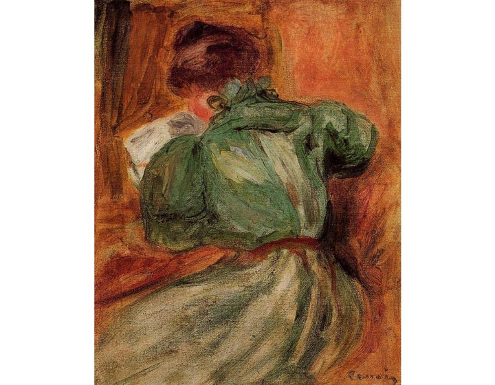 Reader in Green
 by Pierre Auguste Renoir